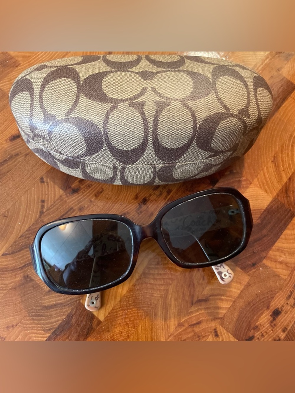 Coach Women’s Sunglasses Frames. Brown Tortoise. Plastic. Full Rim. Georgette
